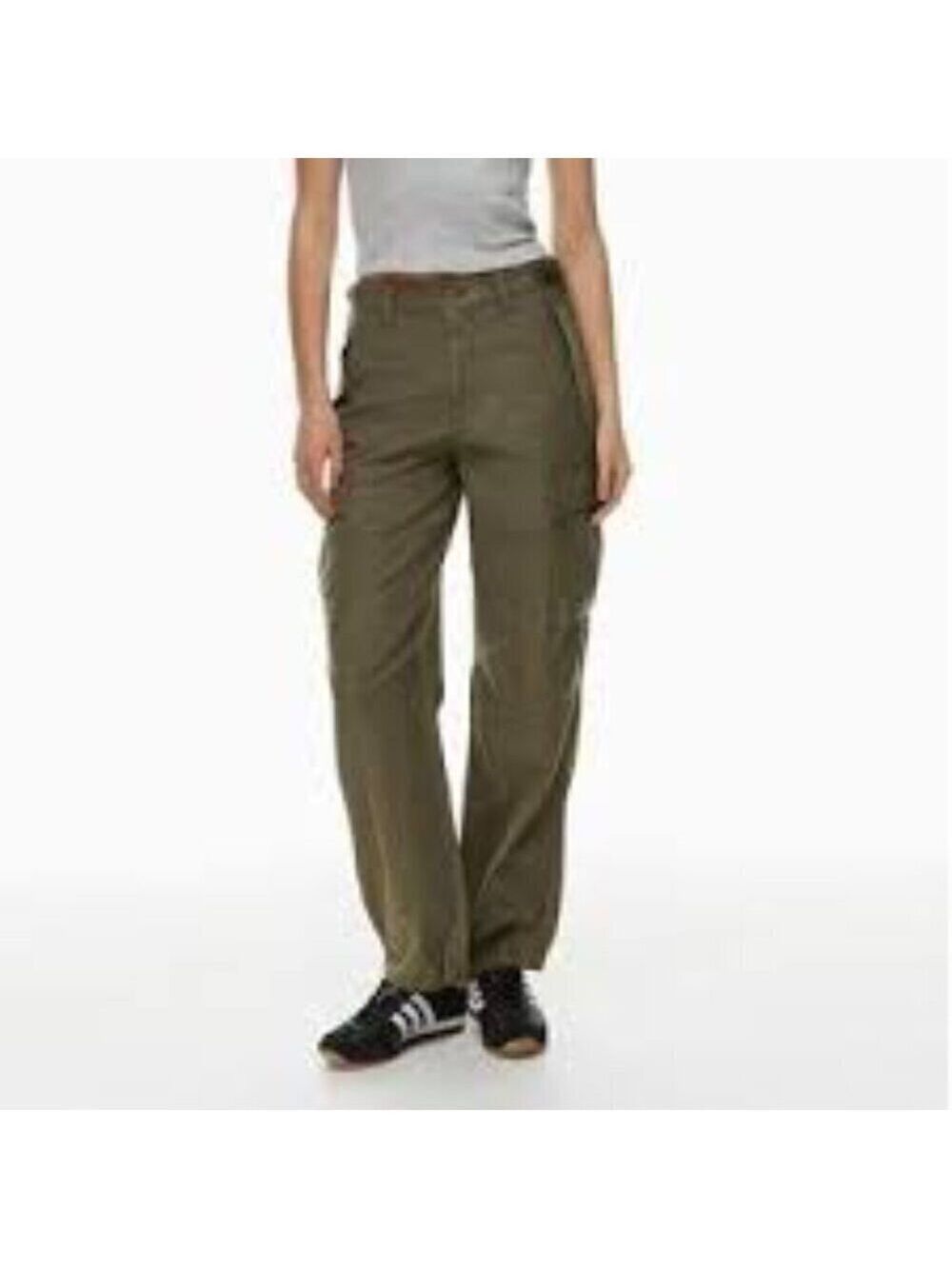 Aritzia TNA Supply Adjustable 100% Cotton Cargo Pants Size 2